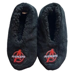 New‎ Kids The Avengers Slippers Super Soft Fleece Lined Size Medium/Large Black